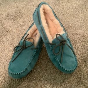 UGG Dakota size 8 Mocs BRAND NEW in box AQUA BLUE